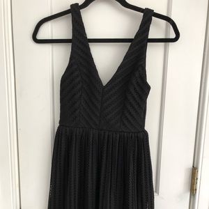 Classy black v dress